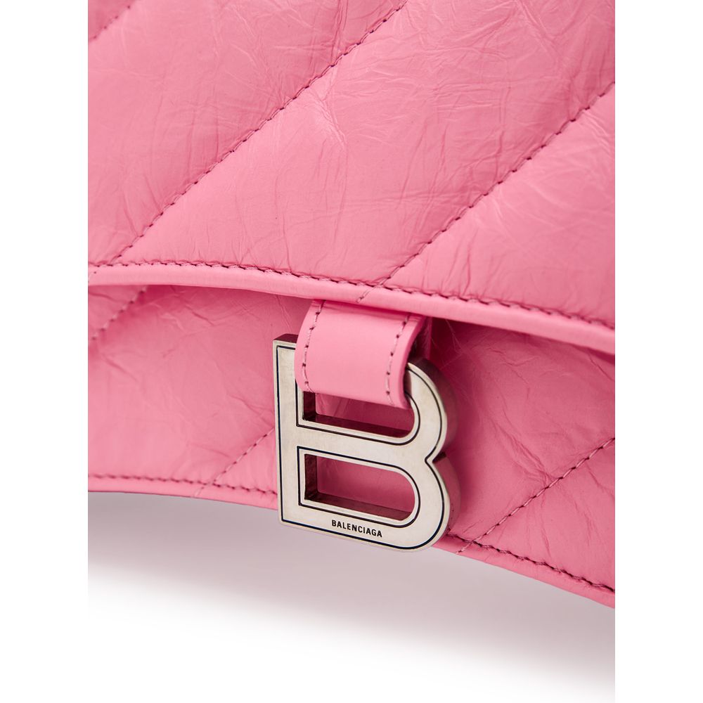 Balenciaga Pembe Deri Omuz Çantası
